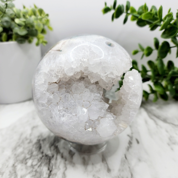 SOLD Moss Agate Sphere - Picture 3 of 6